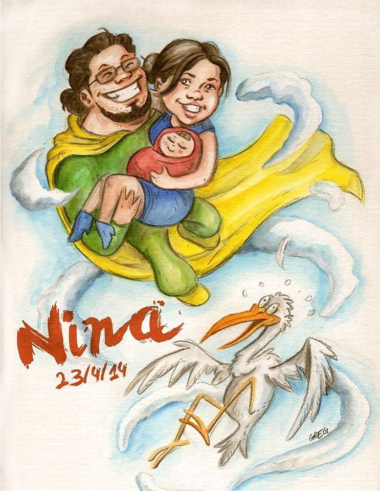 faire-part de naissance Nina